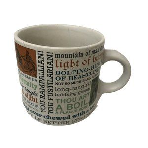 Word Coffee Tea Mug /Cup-The Unemployed Philosophers Guild 4" X 3‎ 1/2"